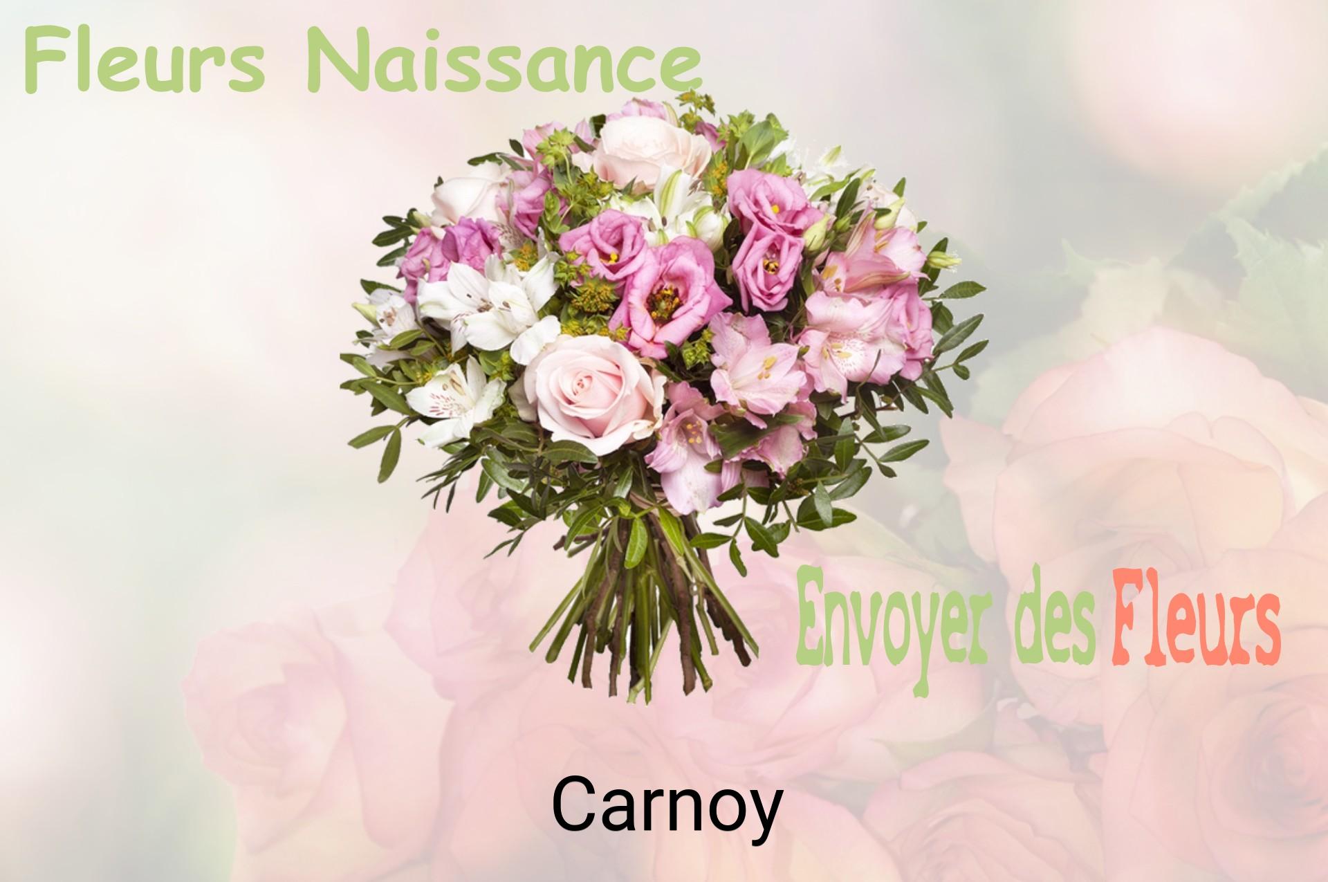Bouquet de fleurs de naissance livré à Carnoy